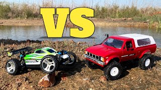 Wltoys a959 B vs WPL C24 RC Truck  High Speed RC Car  Wloys a959 B [upl. by Ailenroc862]