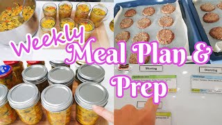 Weekly Meal Plan Einkauf Prep amp Co [upl. by Nebra]