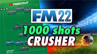 MONSTER Attacking Tactic Makes 1000  Shots 🤯  FM22 Best Tactics [upl. by Georgeanna]