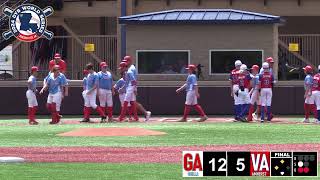 DYB O Zone DIV II World Series  GA vs VA Elimination Game [upl. by Taber]