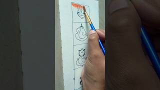 Ganesh Ji drawing  4 types of Ganesh ji drawing ganesh shorts [upl. by Raouf]