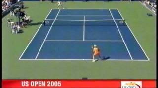 Mary Pierce vs Elena Dementieva US Open Semifinal 2005 [upl. by Atsuj92]