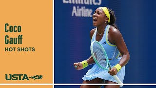 Coco Gauff Hits Dreamy Smash  2024 US Open [upl. by Kelson543]