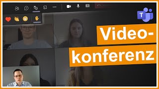 🎥 Microsoft Teams Videokonferenz 2021 erstellen teilnehmen amp Funktionen [upl. by Pacorro]