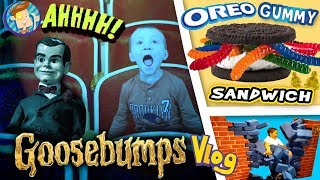 GOOSEBUMPS Movie  Worlds Largest Gummy Worm  OREO Sandwich  Baby Names amp More FUNnel Vision Vlog [upl. by Thayer]