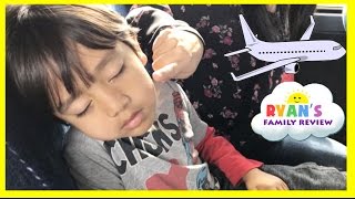 Family Fun Vacation Kid Airplane Trip Disney World Sour Ice Cream Candy Ryans Family Review Vlog [upl. by Ecnerat]