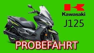 MaxiRoller Kawasaki J125 2020  Probefahrt  VLOG084 4K [upl. by Fran943]