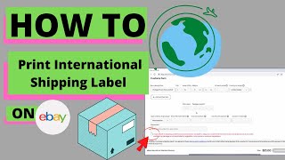 How To Print International Shipping Label for eBay [upl. by Adina]