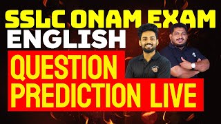 SSLC Onam Exam English  Questions Prediction Live  Eduport [upl. by Allemaj]