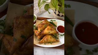 Paneer samosa recipe ni garlic no onion simple and tasty 🤤 kurkura samosa [upl. by Aicilas173]