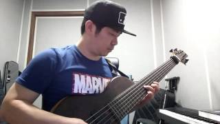 Elrick Platinum Singlecut 6 string Bass solo [upl. by Brittaney]