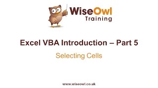 Excel VBA Introduction Part 5  Selecting Cells Range Cells Activecell End Offset [upl. by Capp]