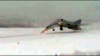 Russian Tu22 Bomber Crashes During Snowy Landing Attempt – 3 Crew Members Killed [upl. by Hajin714]