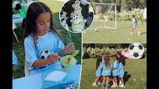 Inside Dream Kardashian’s soccerthemed 8th birthday party [upl. by Ballard]