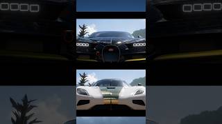 ❤️‍🔥BUGATTI CHIRON vs AGERA RS😈 KOENIGSEG🚨Top speedbugatti jesko forzahorizon5 [upl. by Laekim441]