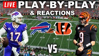 Buffalo Bills vs Cincinnati Bengals  Live PlayByPlay amp Reactions [upl. by Mccartan201]