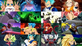 Dragon Ball FighterZ All Characters Super Special Ultimate Attacks Intro Victory Quote No Commentary [upl. by Farleigh612]