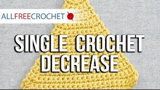 LeftHanded Single Crochet Decrease Stitch [upl. by Shirlene]