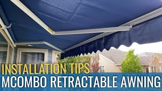 MCombo Retractable Awning  Tips [upl. by Lilak]