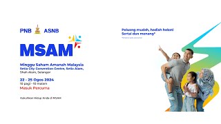 LANGSUNG Majlis Perasmian Minggu Saham Amanah Malaysia MSAM 2024 [upl. by Alley]