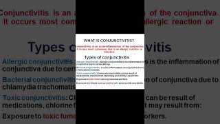 What is conjunctivitis [upl. by Asilana]