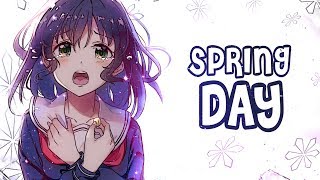 Nightcore  Spring Day Female version  Lyrics [upl. by Selim]