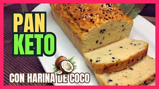 👩‍🍳🍞 PAN KETO con harina de COCO 🥥 [upl. by Glinys]