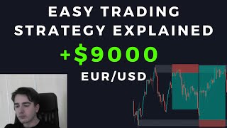 9000 Trading EURUSD  Easy Trading Strategy Explained  EURUSD Trade Breakdown [upl. by Edin]