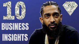 Nipsey Hussles 10 Best Business Insights To Live By [upl. by Anivlek]