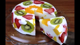 Using JUST MILK And FRUITS You Can Make This COLORFUL DESSERT [upl. by Eeliram]