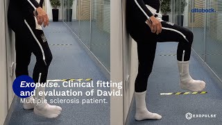 Davids multiple sclerosis related spasticity before amp after wearing the Exopulse Mollii Suit [upl. by Susette942]