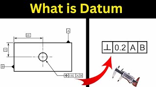 Datum in Mechanical Dimensioning  GDampT [upl. by Shelli]