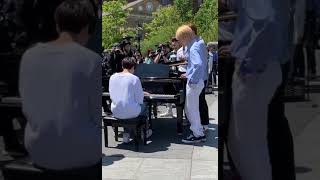 TXT Heuning Kai playing piano behind views [upl. by Anovad]