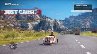 Just Cause 3 Localisation voiture enfant  exploit Coureur sans fin [upl. by Ilarin]