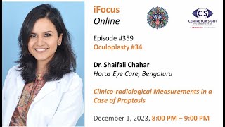 Clinicoradiological Measurements in Proptosis by Dr Shaifali Chahar Fri Dec 1 800 900 PM IST [upl. by Ayhdnas]