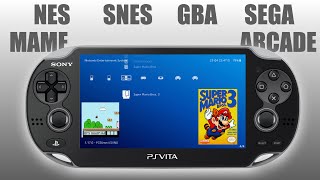 Play Retro Games on PS Vita 2024 NES SNES SEGA MAME Arcade [upl. by Hamas]