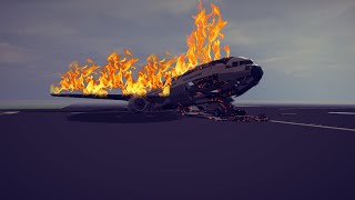 Runway collisions MidAir Explosions Plane crashes and more  Besiege [upl. by Arlyne]