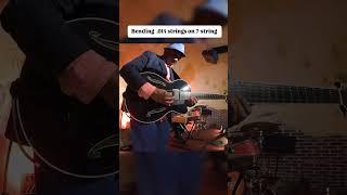 Bending 014 strings on 7string quotMoondancequot bendingstrings 7stringjazzguitar moondance [upl. by Atilrak]