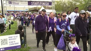 Annual PurpleStride walk held in Scranton [upl. by Saihttam]