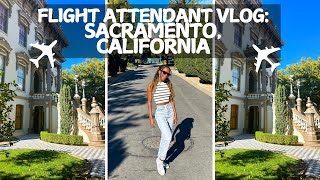 Flight Attendant Vlog Sacramento Layover [upl. by Nelrac734]