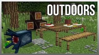 MrCrayfishs Furniture Mod Update 38  Crates Outdoor Table and Benches [upl. by Napier812]