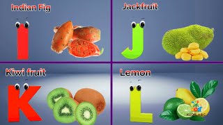 Fruits song for Kids  Alphabets for kids  Phonics Song  Abcd  Fuits phonics song for kids [upl. by Dyana7]