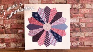 Dresden Plate  Quilt Pattern with Upcycled Silk Ties [upl. by Alaunnoif752]