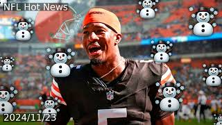 Browns QB Jameis Winston goes viral for snow shenanigans after TNF win [upl. by Ellener433]