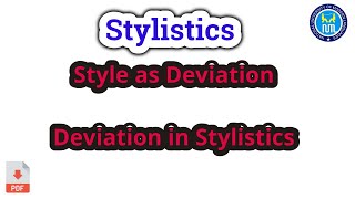 Deviation in Stylistics [upl. by Nirot]