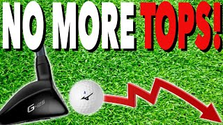 NEVER Top A HYBRID Golf Club Again Simple Golf Tips [upl. by Anele]