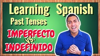 Learn SPANISH intermediate  difference between IMPERFECTO imperfect and INDEFINIDO simple past [upl. by Suilenrac]