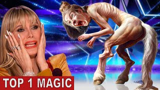 Americas Got Talent 2024 Sacred Rianas Thrilling Magic Act Wins Hearts and Golden Buzzer [upl. by Ydnagrub]