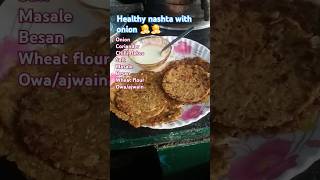 Healthy nashta with onion simpleonionparathaonionparathashortsviralvideoshortsparatharecipefood [upl. by Itnuahsa764]