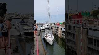 🛥️ Vlissingen Netherlands🇳🇱 Sluicebox TravelwithHugoF boatlock sluicebox sluice sluis [upl. by Akemyt15]